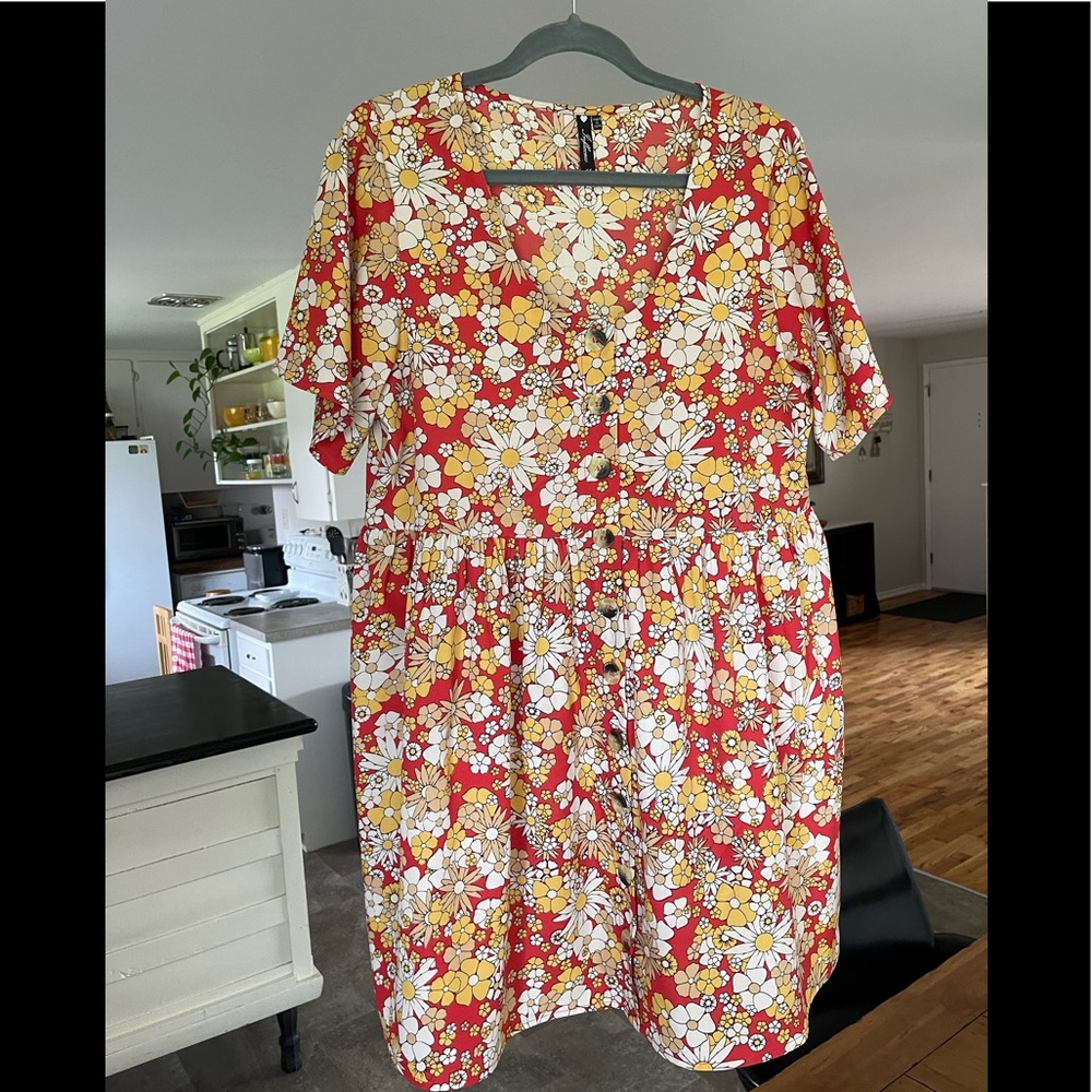 Retro Floral Summer Dress